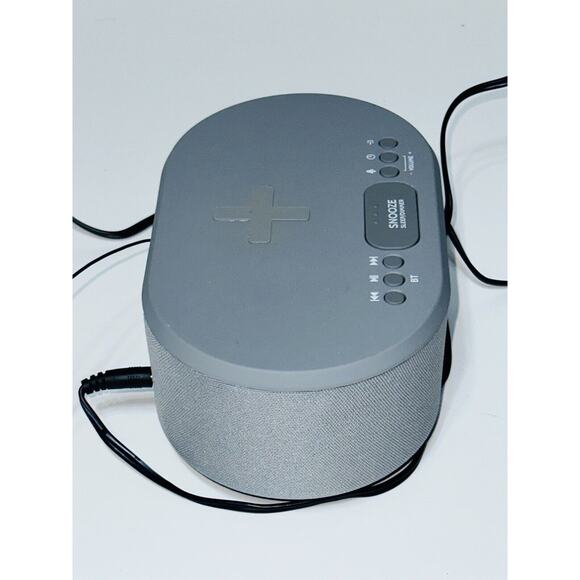i-Box Dawn Bedside Alarm Clock w Wireless Charging Gray Charging Cable Tested - Picture 5 of 7